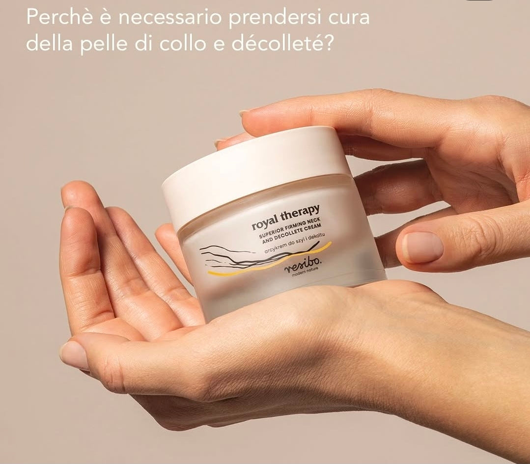 Royal Therapy
crema rassodante superiore per collo e décolleté