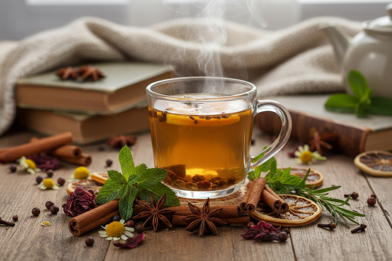 genera un immagine di una tisana, 