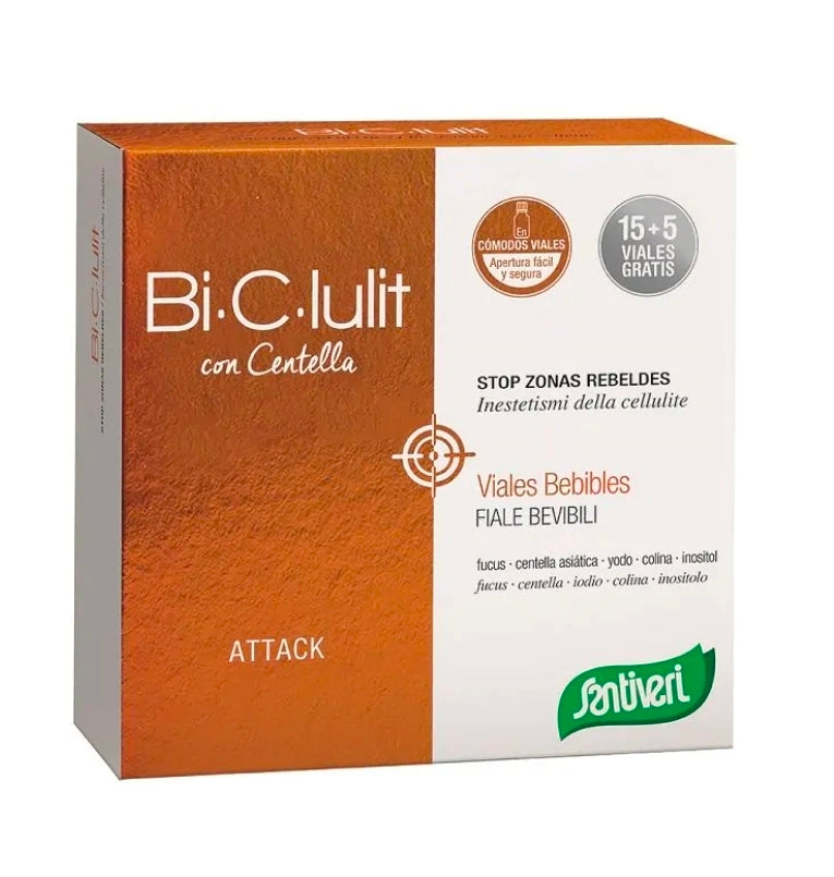 bi c lulit fiale 20x10ml e BROMELINA KIT ATTAC CELLULITE.