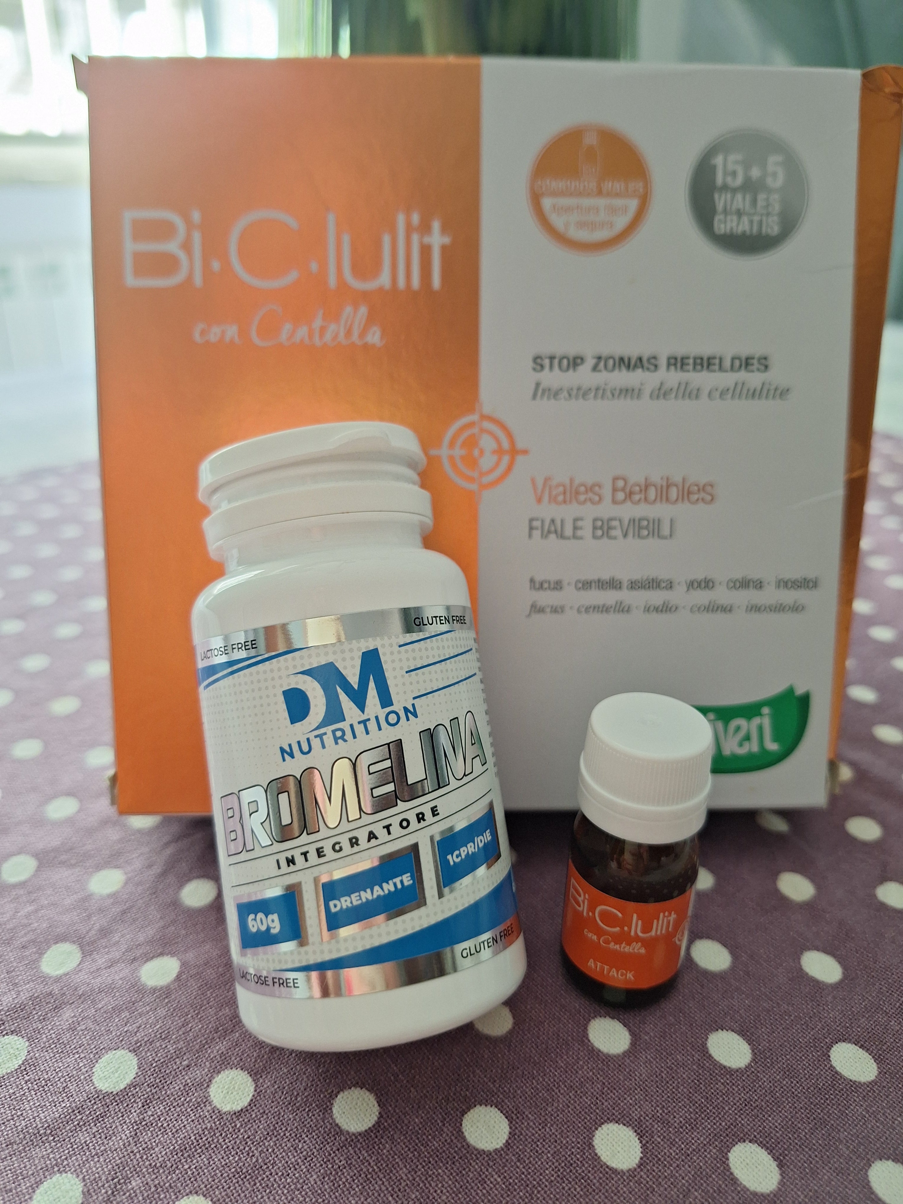 bi c lulit fiale 20x10ml e BROMELINA KIT ATTAC CELLULITE.